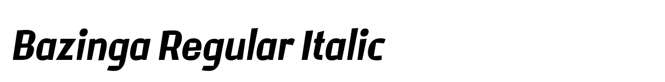Bazinga Regular Italic